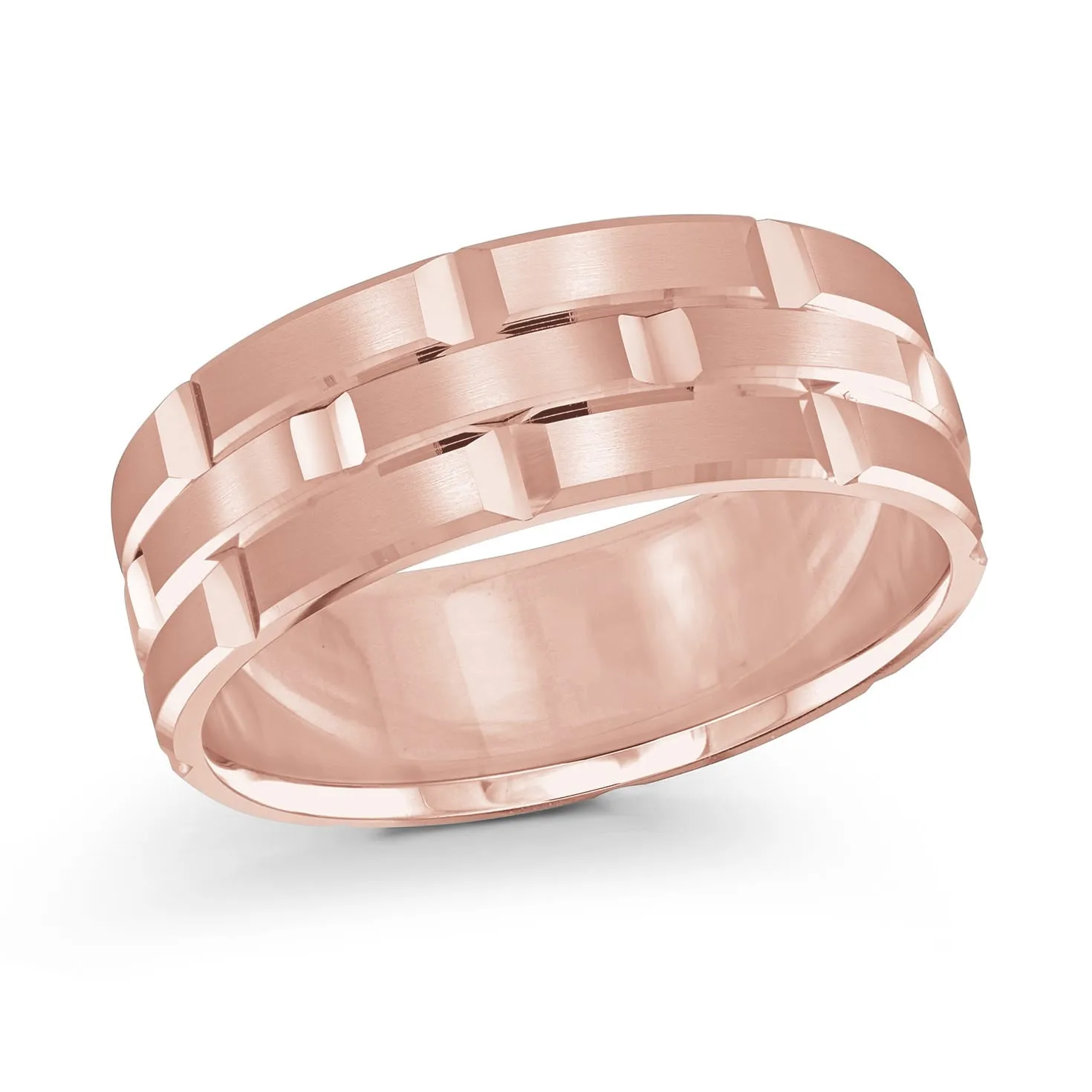 14K Rose Gold Ring from the Executif Collection by Malo - FJM-002-8P