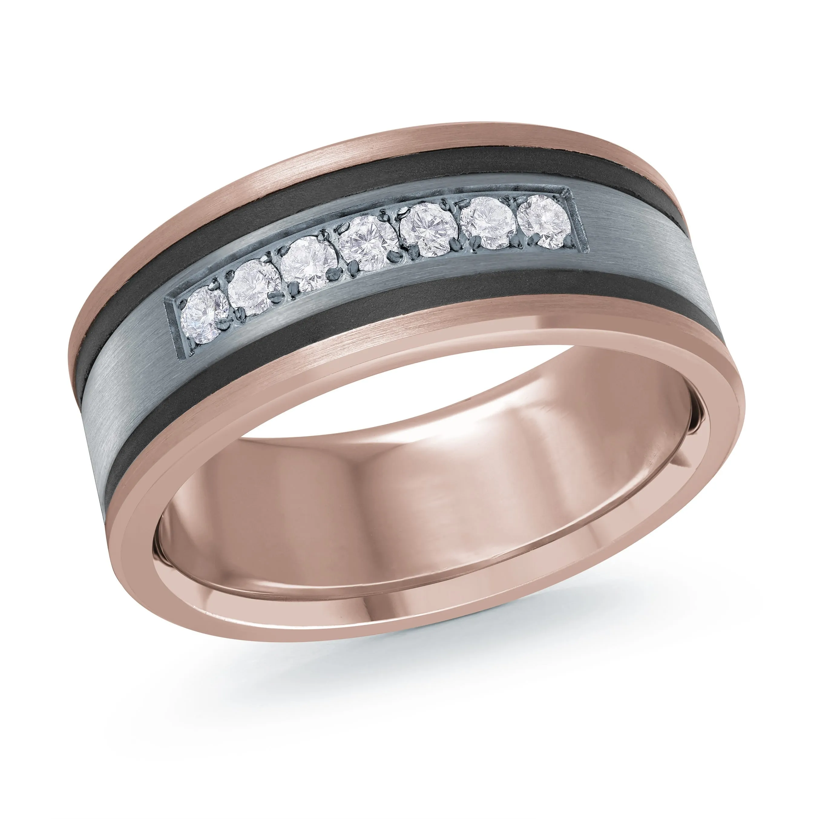 14K Rose Gold Ring from the Tantalum Collection by Malo - MRDTN-040-9PD