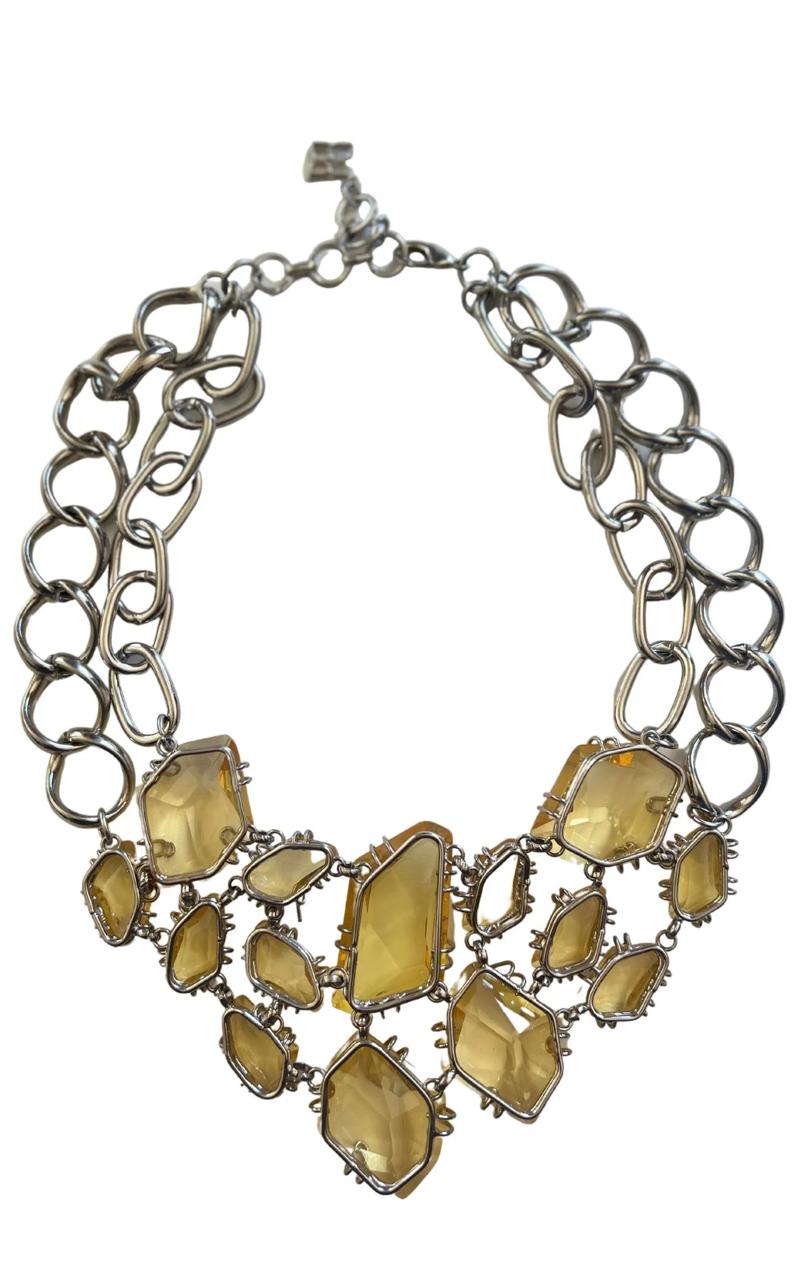 Abstract Stone Statement Necklace