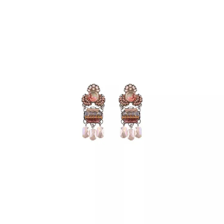 Ayala Bar - C2016 Peach Stylish Wedding Nuray Earrings