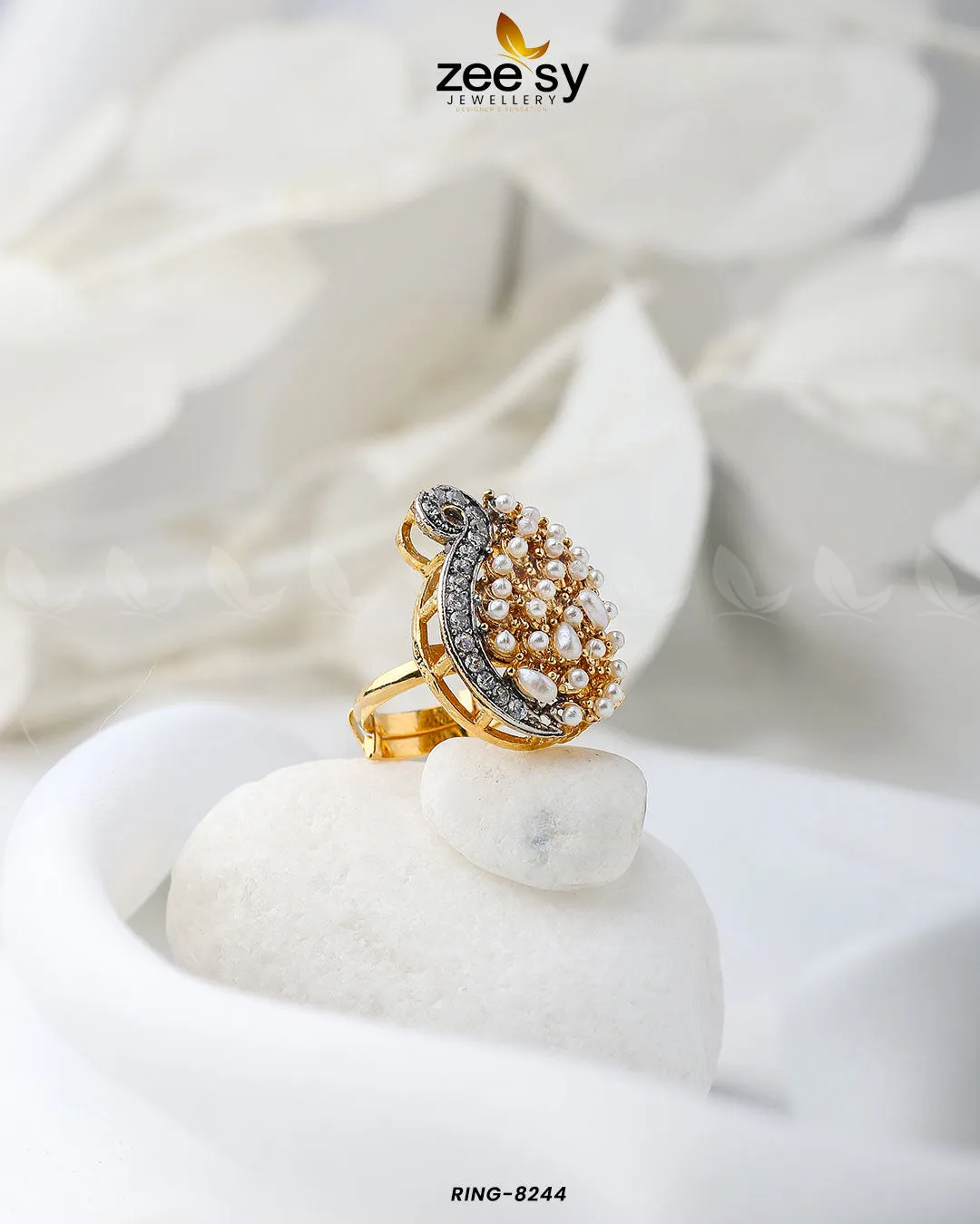 Baguette Cluster Ring-8244