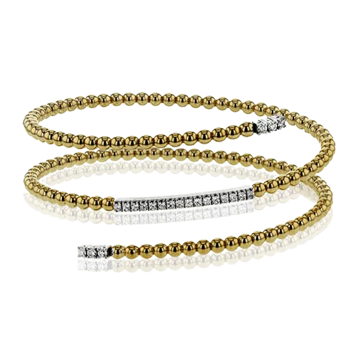 Bangle in 18k Gold with Diamonds