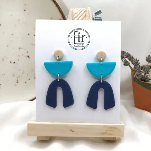 Blue Man Handmade Polymer Clay Earrings - Party Wear Earrings