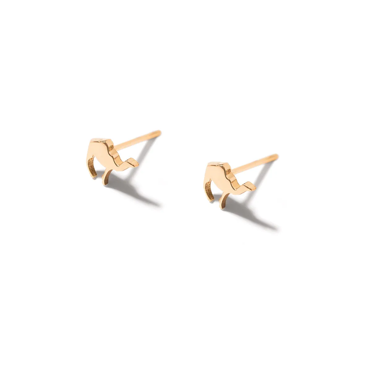 Camel Stud Earrings