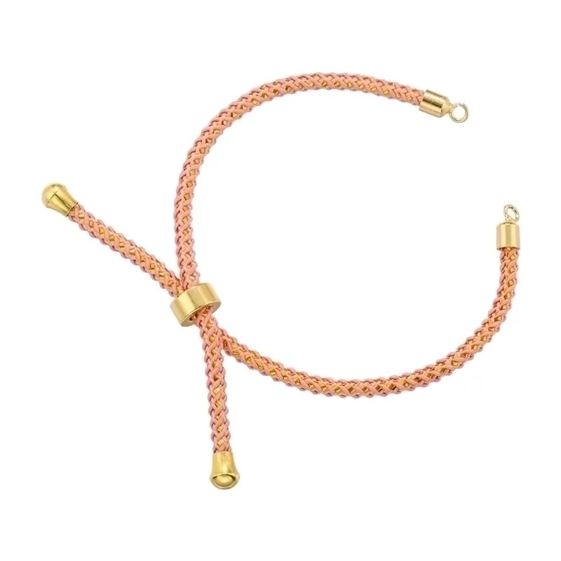 Casual Elegant Color Block Copper Plating Woven Belt 18k Gold Plated Jewelry Accessories