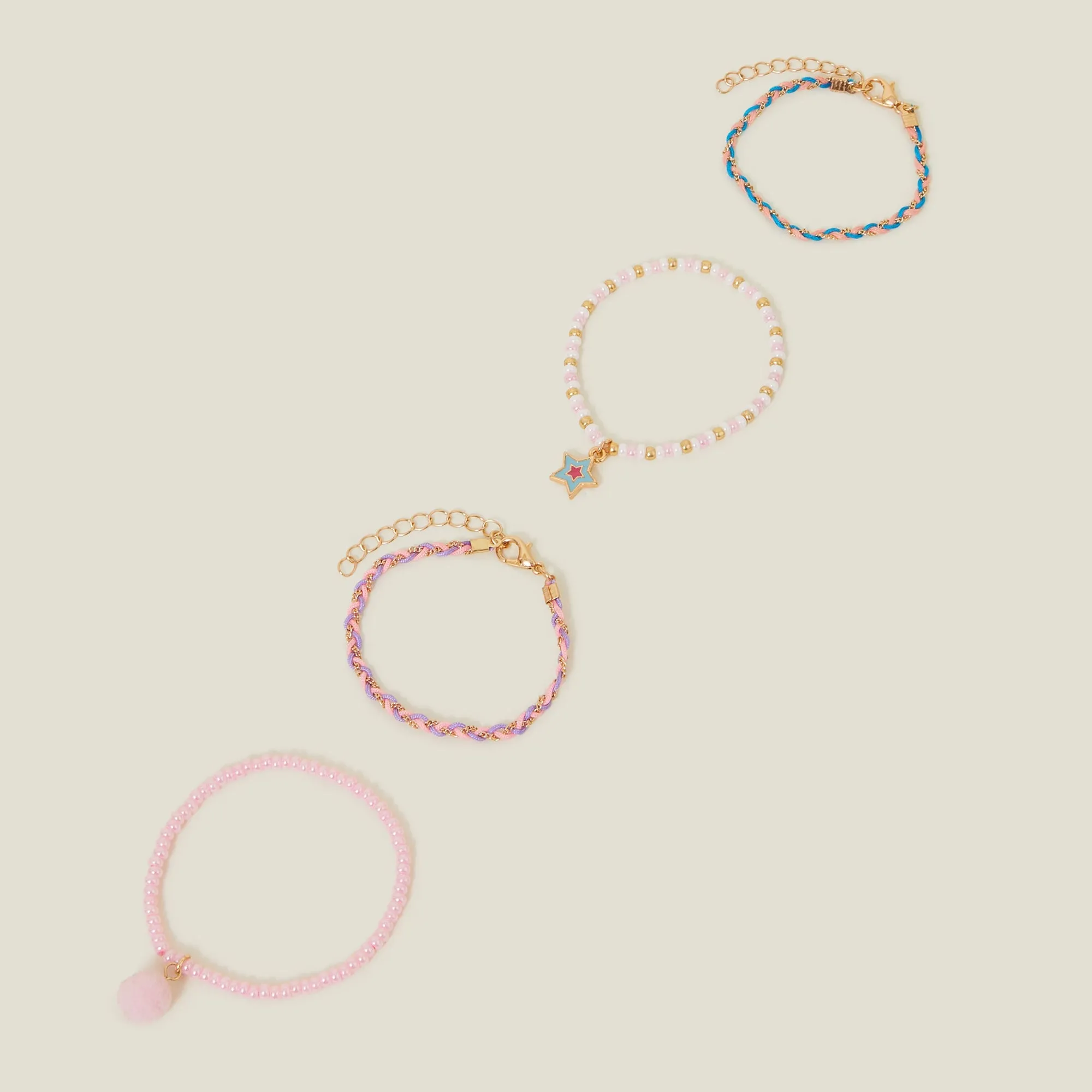 Charm Friendship Bracelets Set of 4