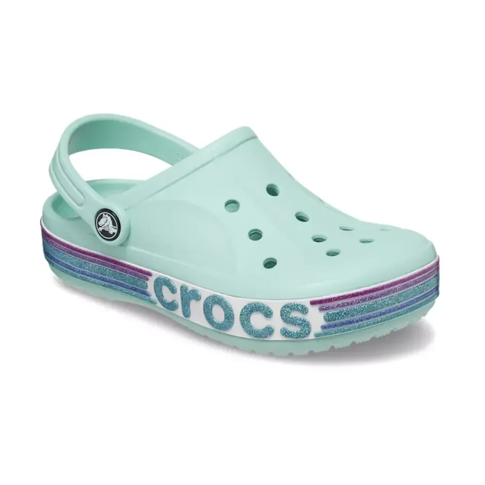 Crocs Bayaband Rainbow Glitter Clog Kids - BLU