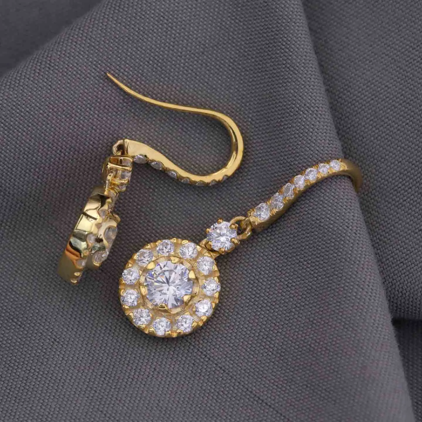 Dainty 1.60CT Diamond Drop Earring