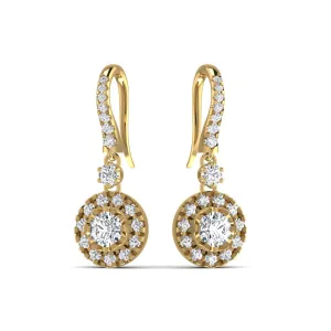 Dainty 1.60CT Diamond Drop Earring