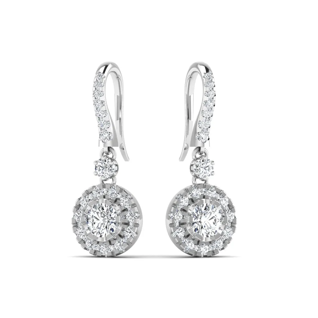 Dainty 1.60CT Diamond Drop Earring