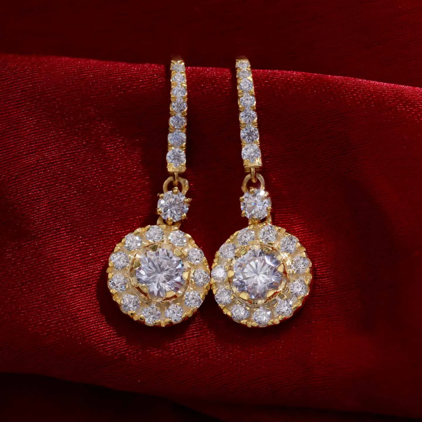 Dainty 1.60CT Diamond Drop Earring