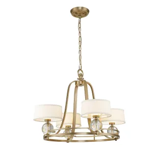 Decolight Barlaston Aged Brass 4 Light