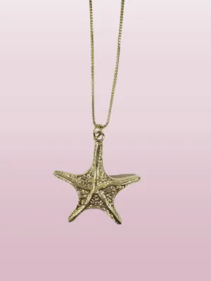 Detailed Starfish Charm Necklaces