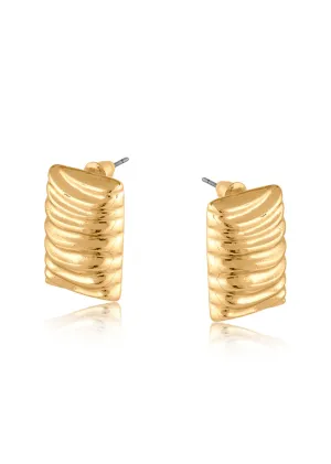 Ekaterina Ripple Effect Earrings in Gold