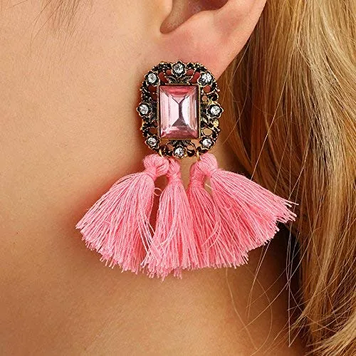 Electomania Bohemian Tassel Stylish Fancy Party Wear Earrings for Women & Girls