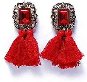 Electomania Bohemian Tassel Stylish Fancy Party Wear Earrings for Women & Girls