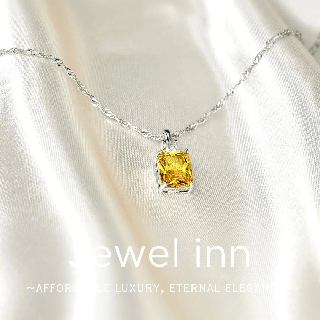 Elegant citrine pendant