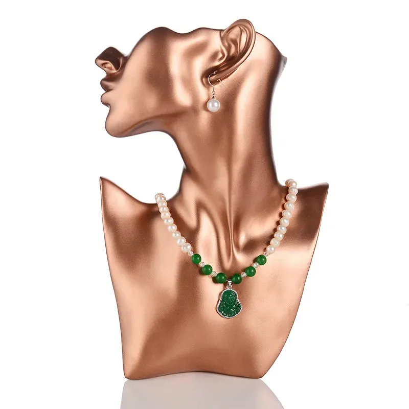 Elegant Smooth Resin Mannequin Jewelry Displays