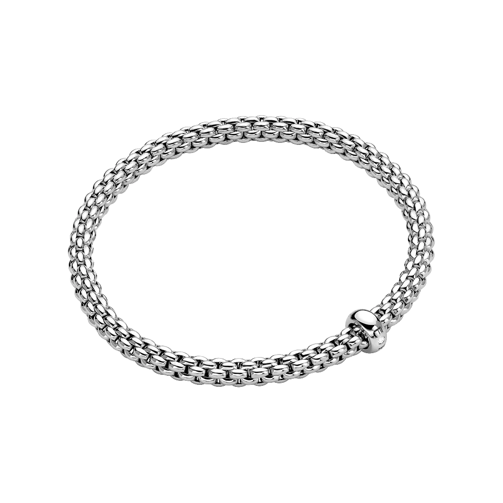 FOPE Solo Flex'it Bracelet with a Single Diamond