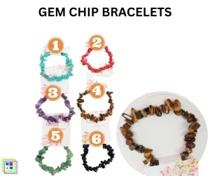 Gemstone Chip Bead Bracelets