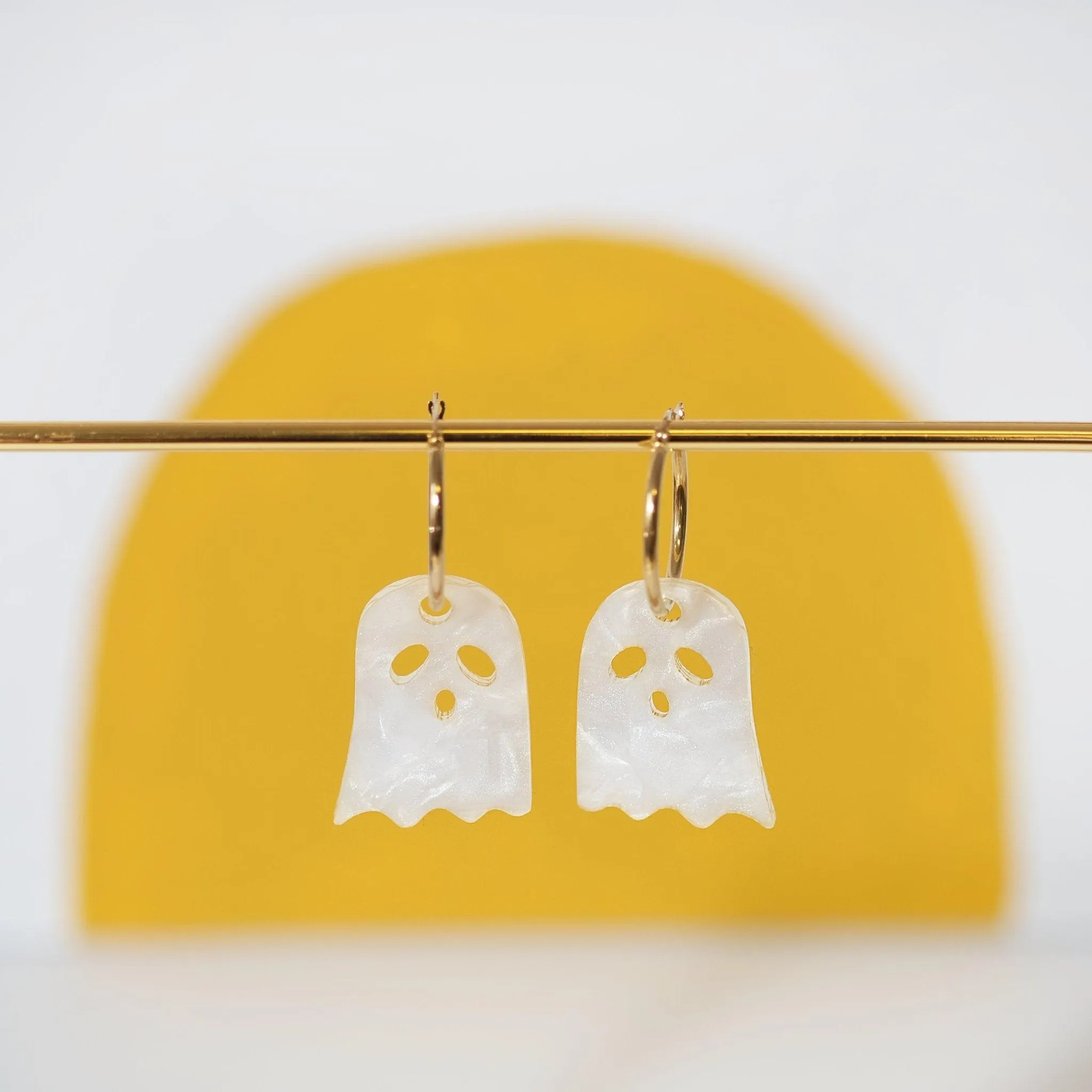 Ghost Hoop Earrings