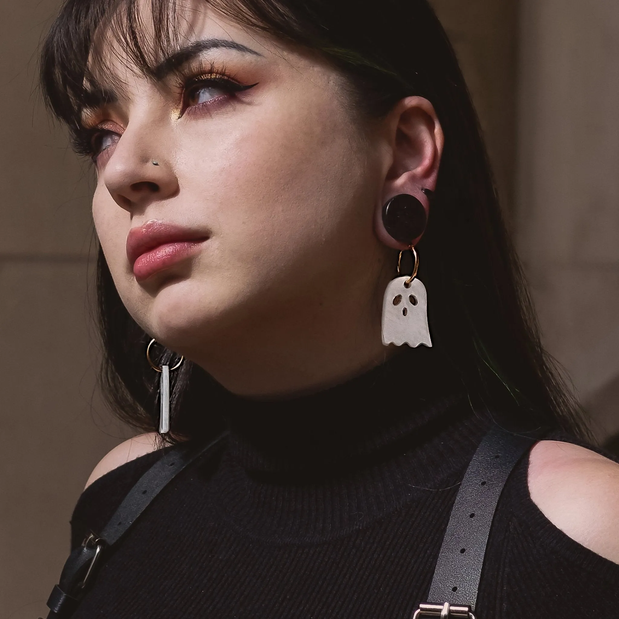 Ghost Hoop Earrings