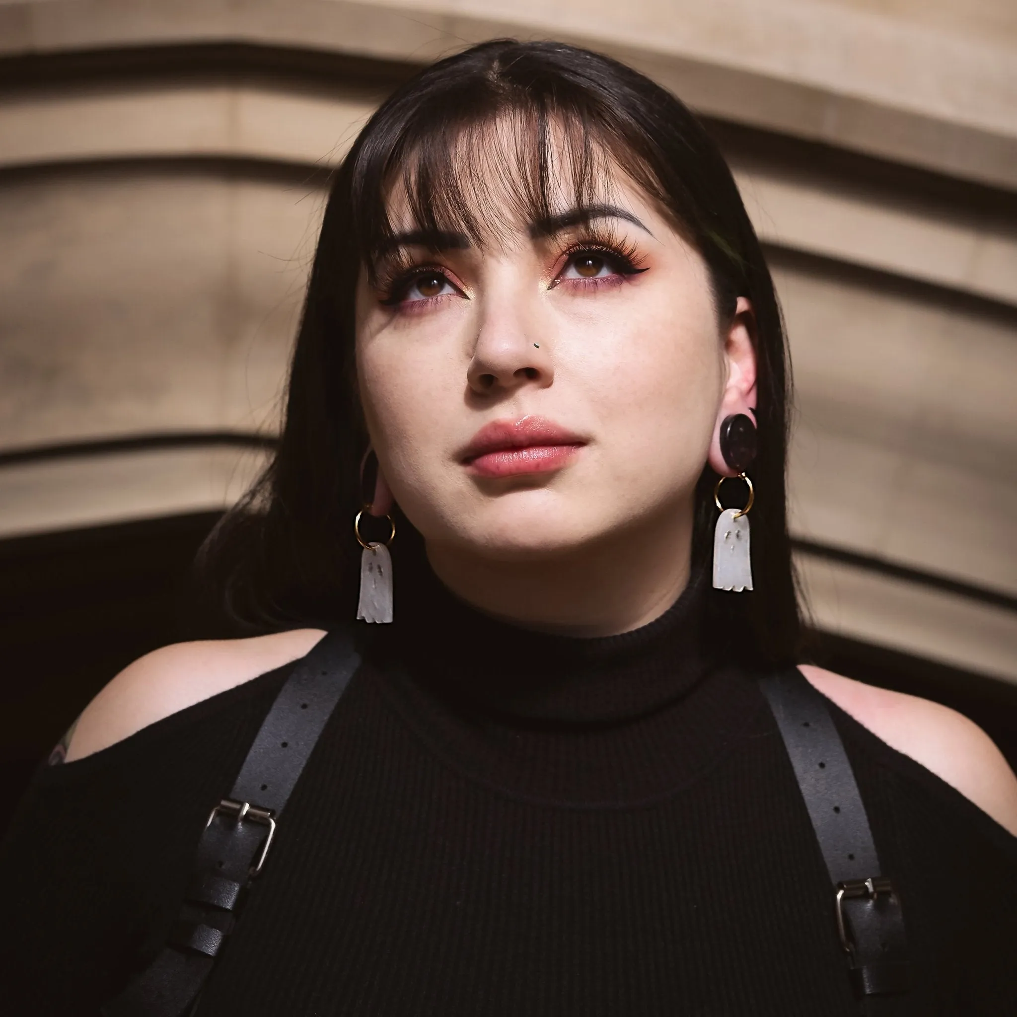 Ghost Hoop Earrings