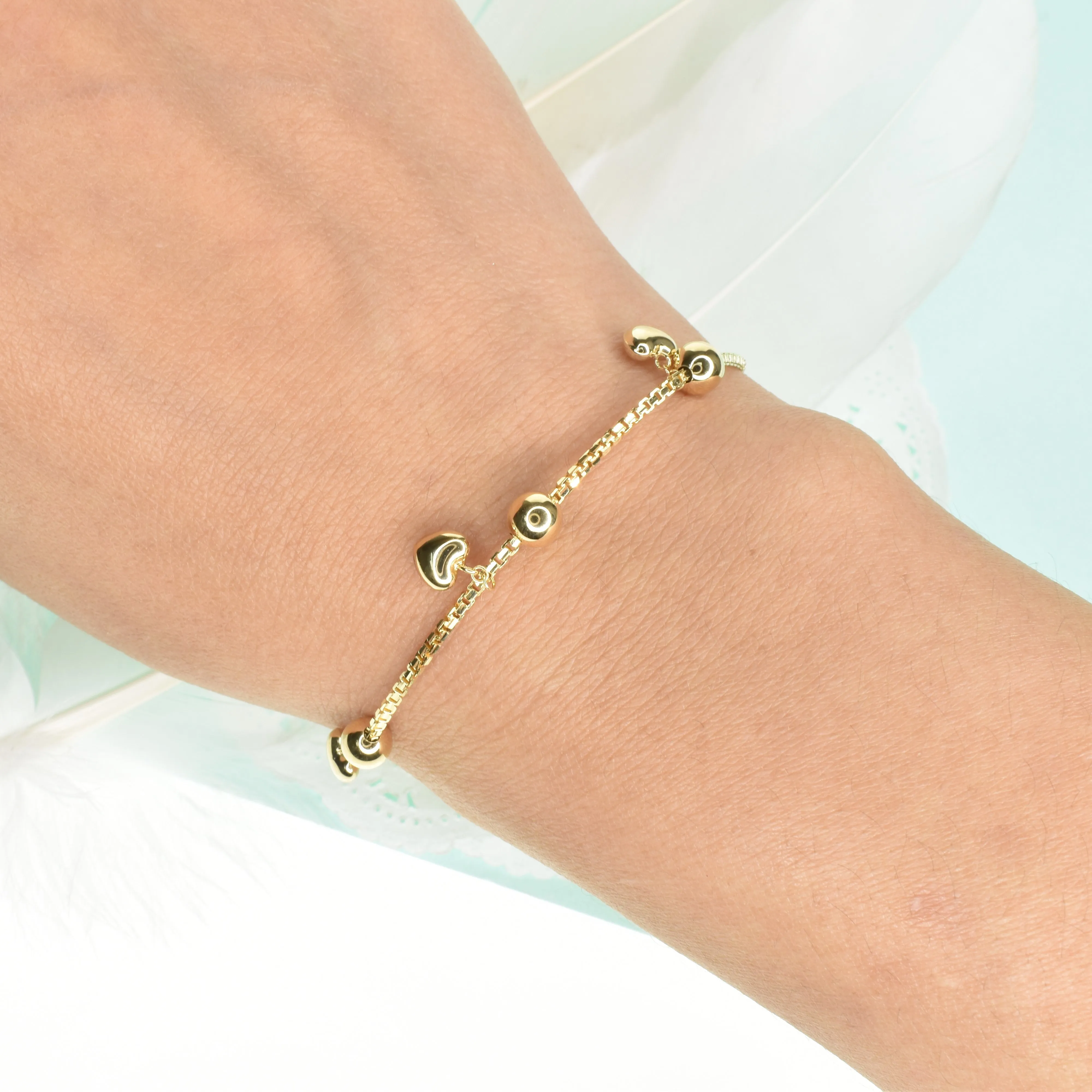 Gold Charm Bracelet