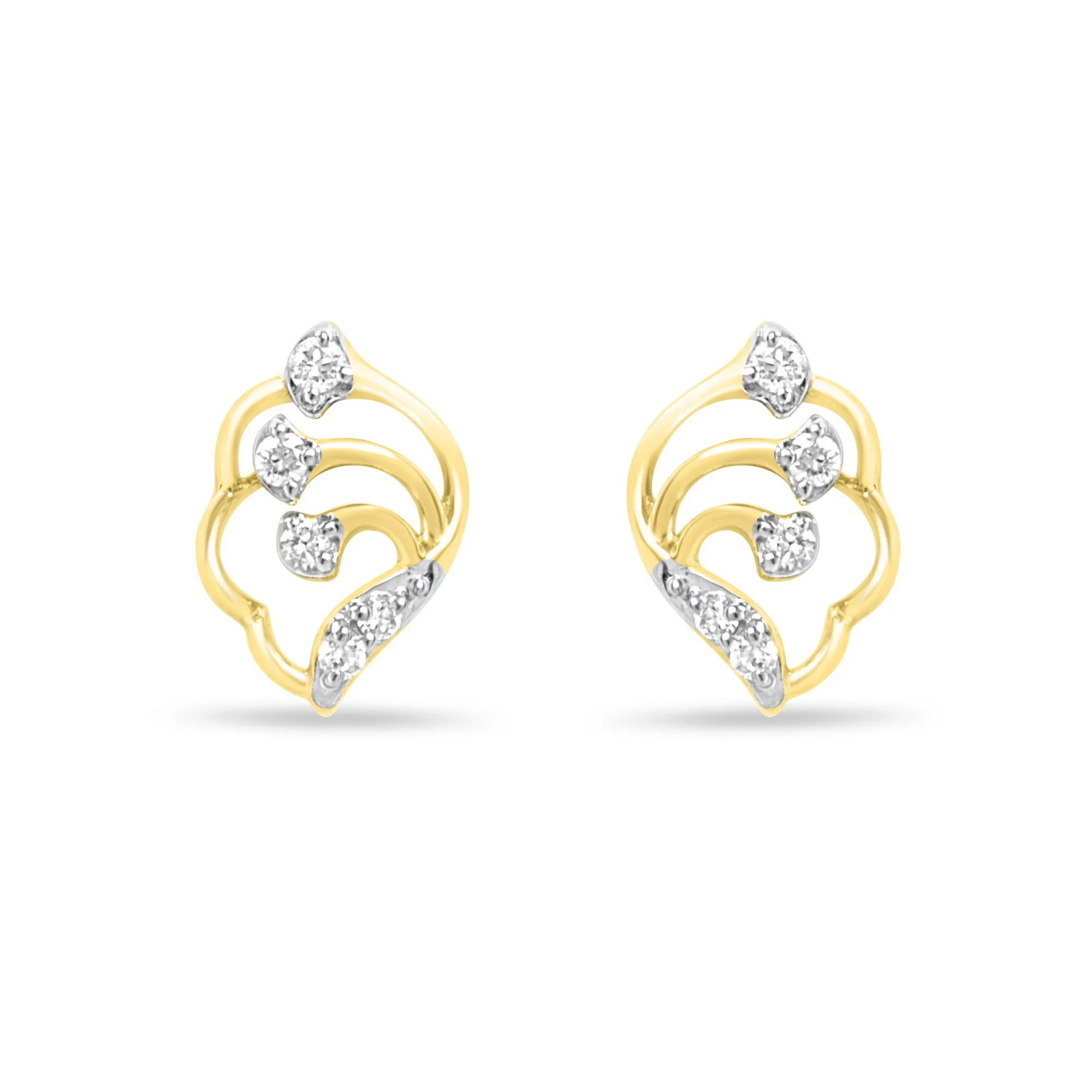 Graceful Earrings with Lab-Grown Diamonds