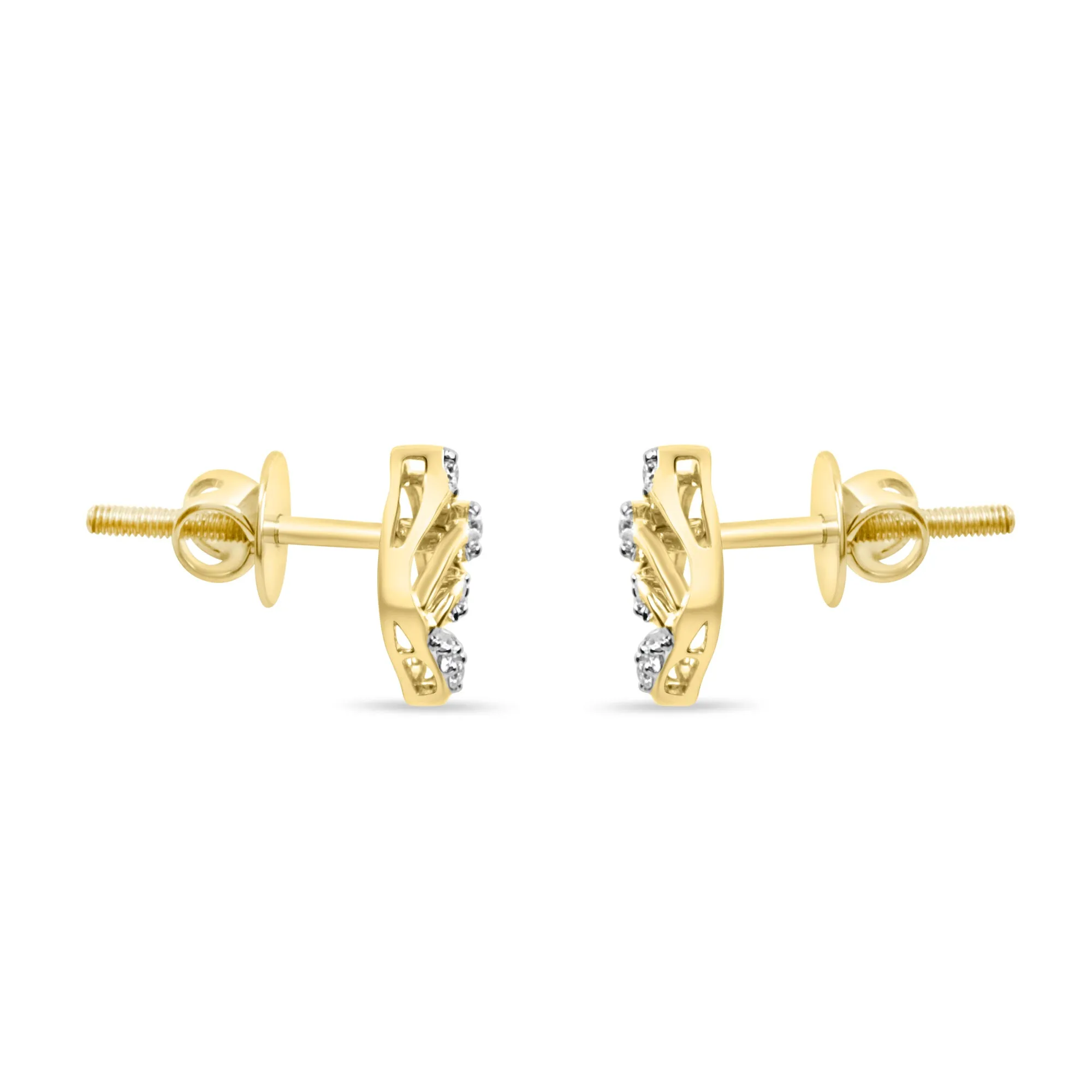 Graceful Earrings with Lab-Grown Diamonds