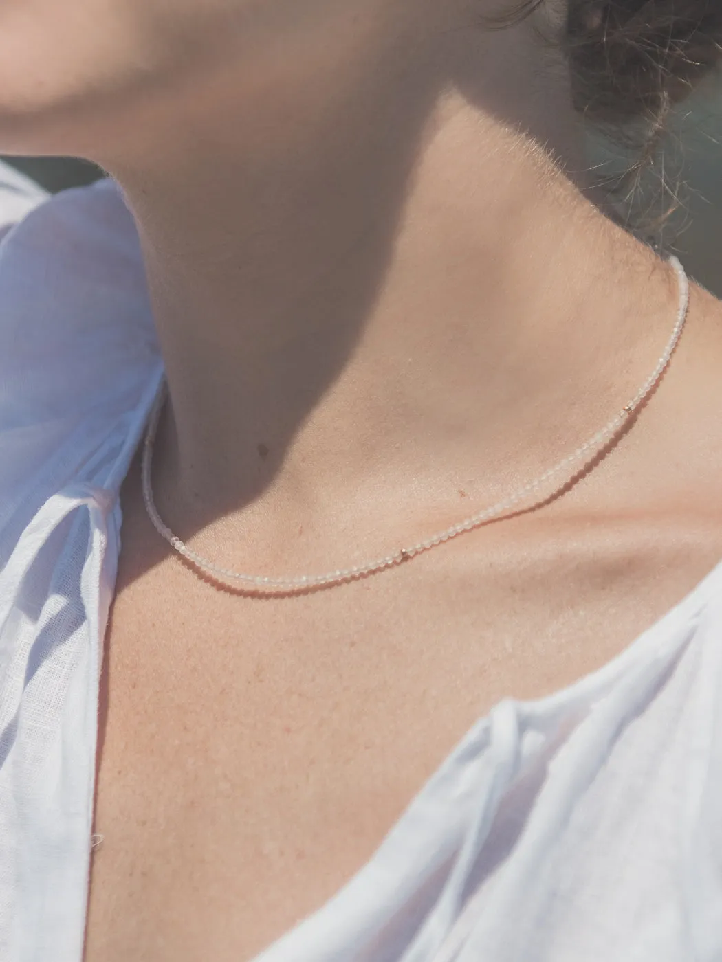 Ines Necklace - Pale Pink