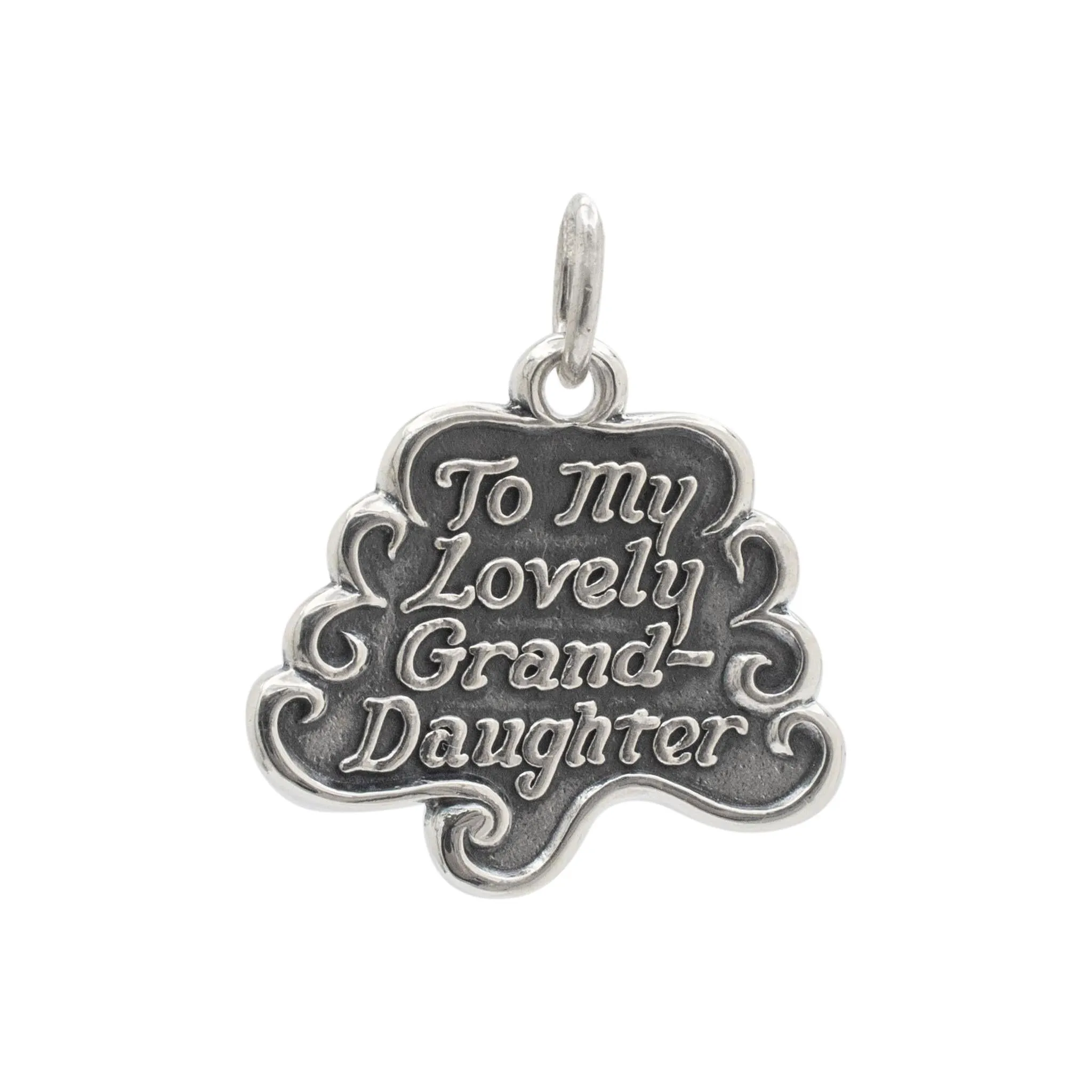 James Avery 925 Sterling Silver to My Lovely Grand Daughter Charm Pendant