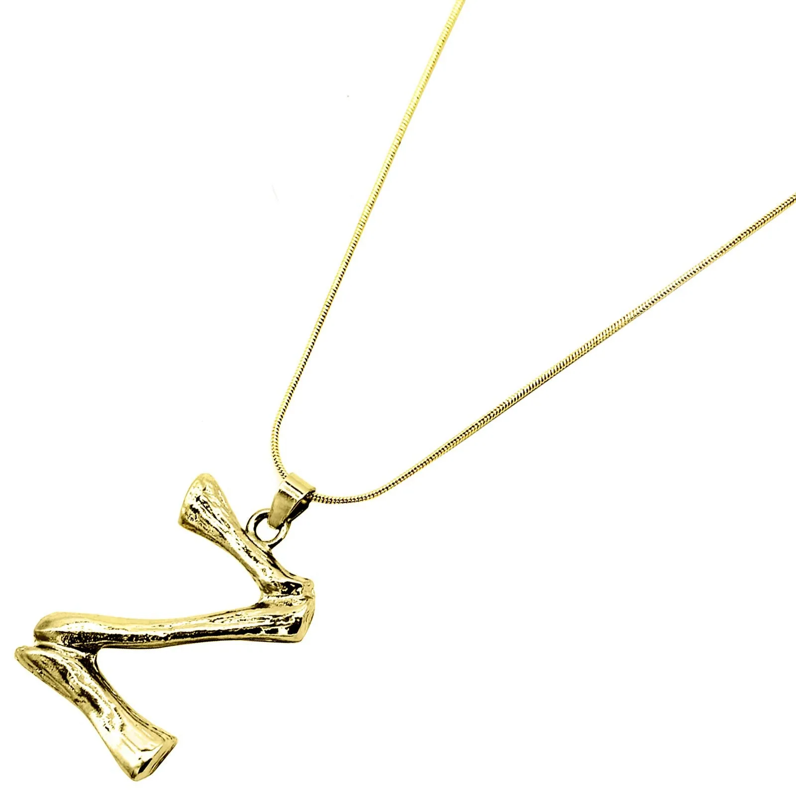 Joker & Witch Z Initial Pendant Necklace for Women