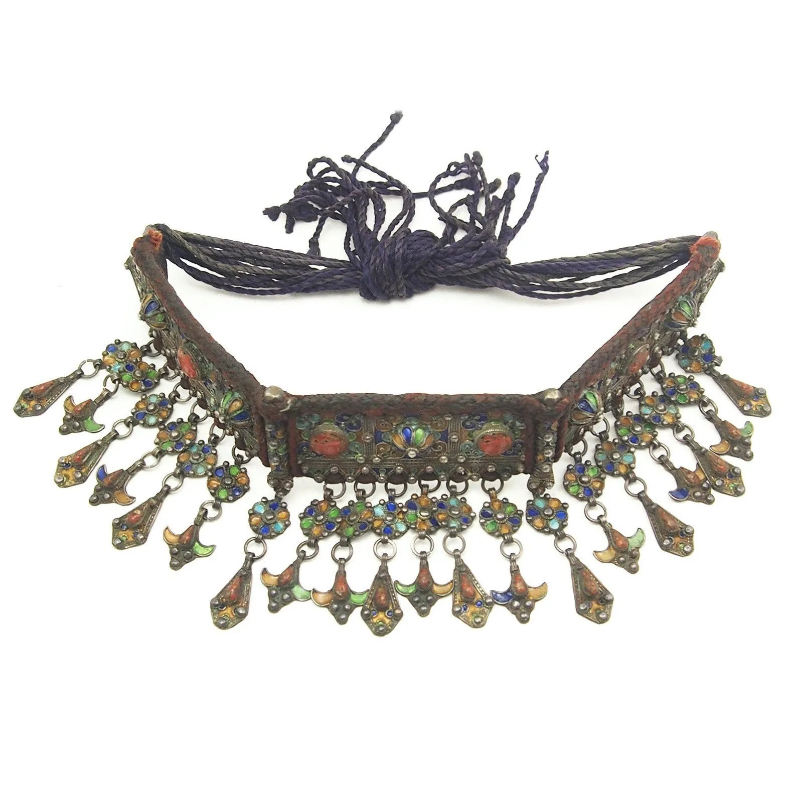 Kabyle Fine Enamel Diadem Crown