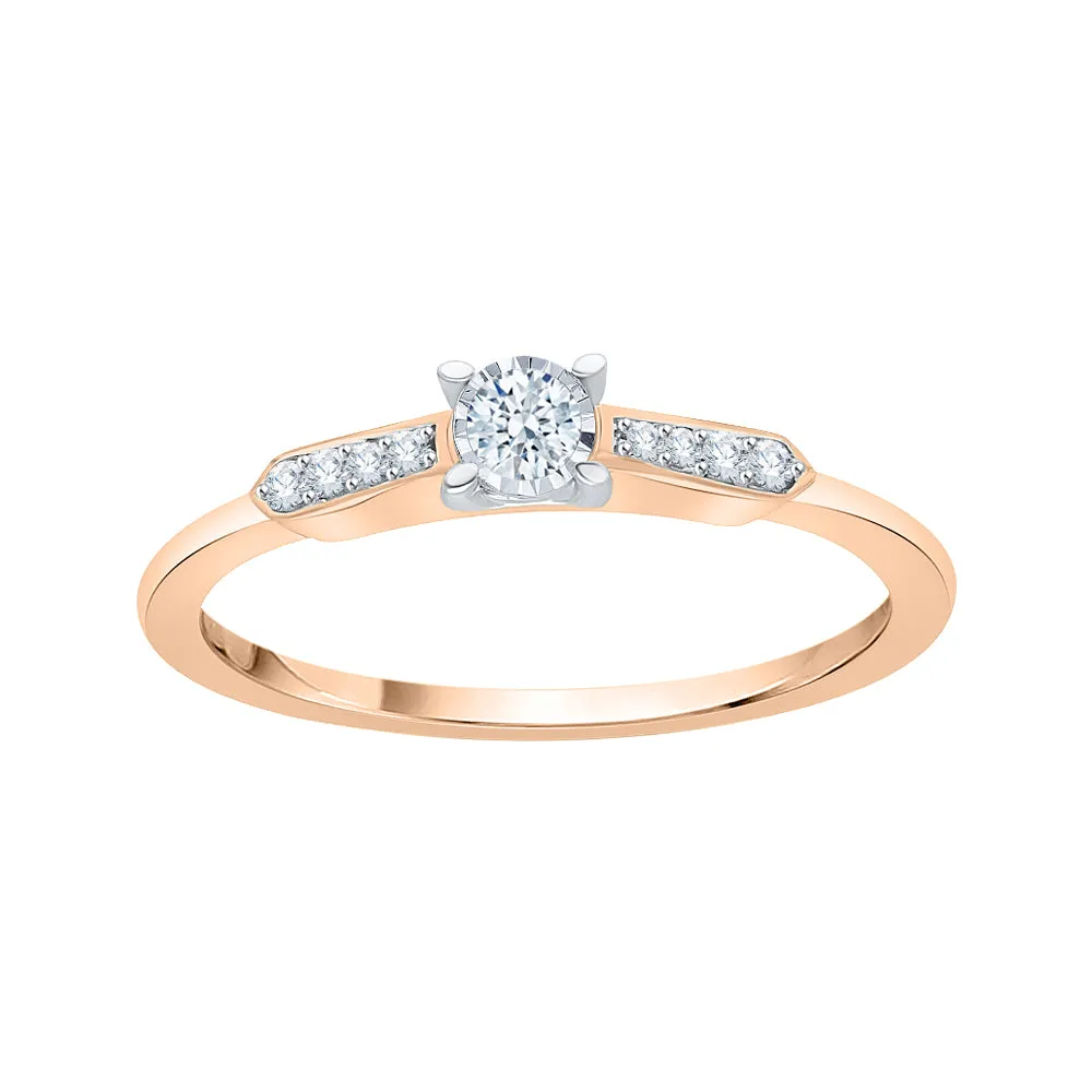 KATARINA 1/10 cttw Prong Set Diamond Promise Ring