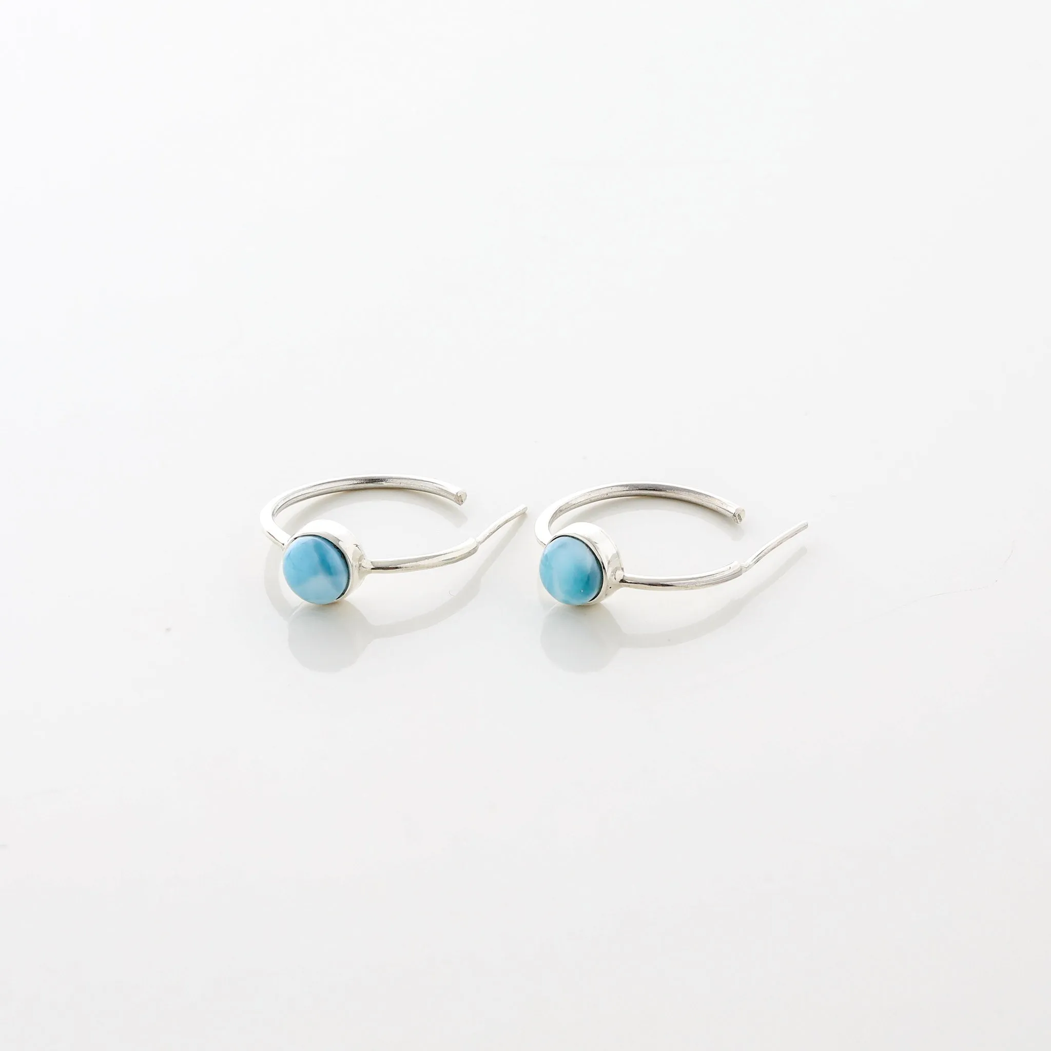 Larimar Hoop Earrings Valencia