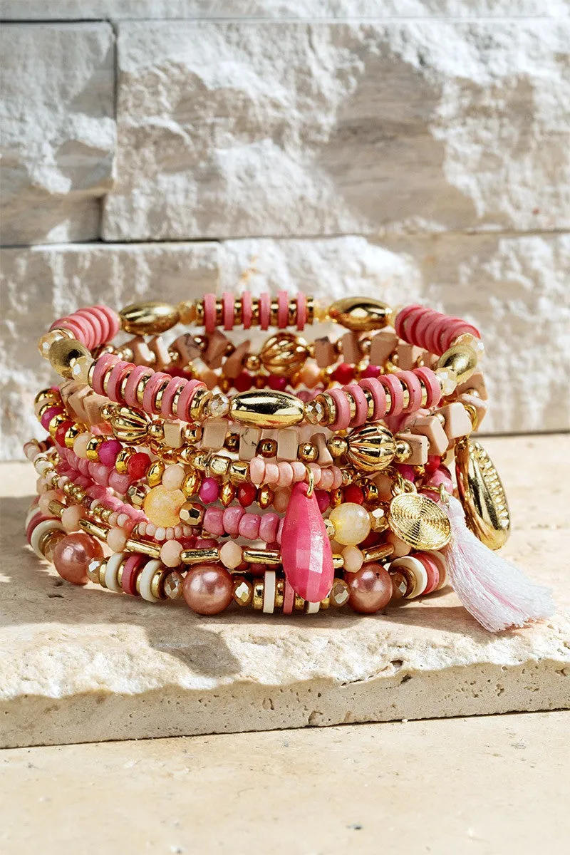 Lilian Blossom Stretch 5 Bracelet Set