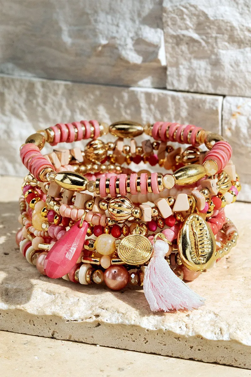 Lilian Blossom Stretch 5 Bracelet Set