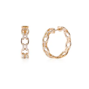 LILY DIAMOND LINK HOOPS