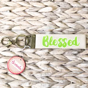 Lime Blessed Keychain