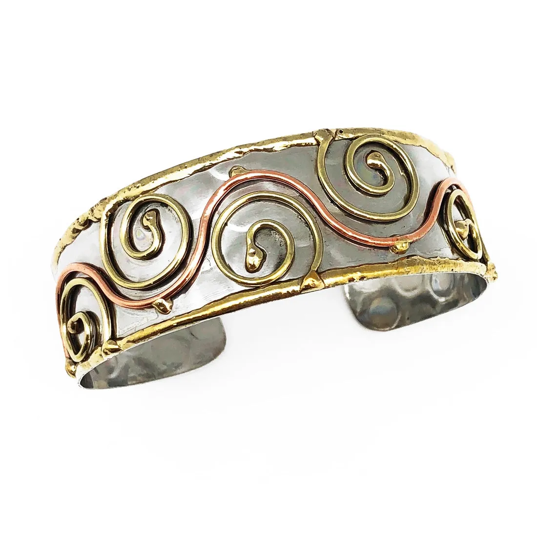 Mixed Metal Cuff Bracelet