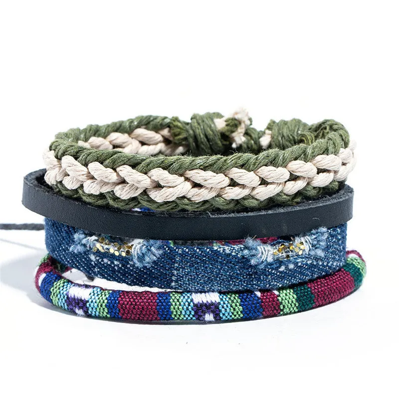 Multi-layer Handmade Ethnic Style Leather Bracelet