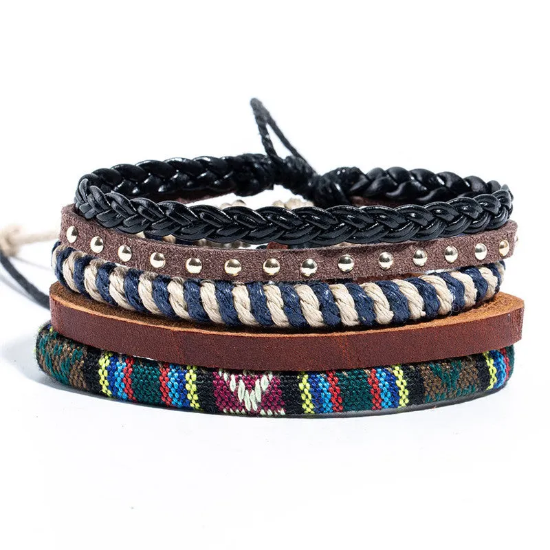 Multi-layer Handmade Ethnic Style Leather Bracelet