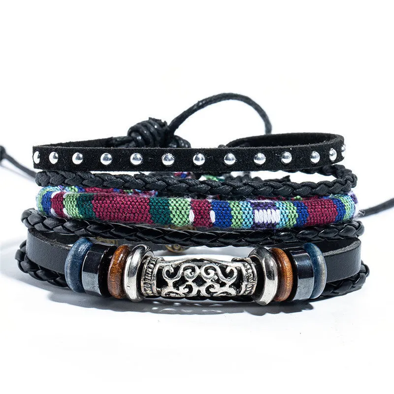 Multi-layer Handmade Ethnic Style Leather Bracelet