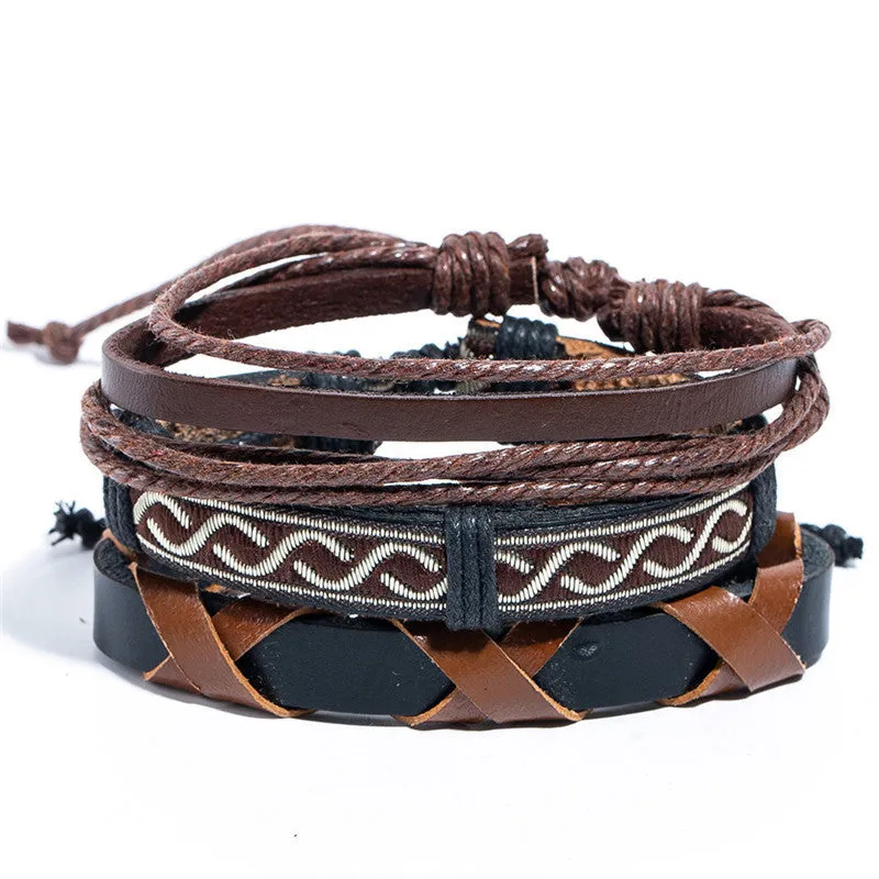 Multi-layer Handmade Ethnic Style Leather Bracelet