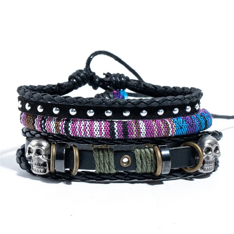 Multi-layer Handmade Ethnic Style Leather Bracelet