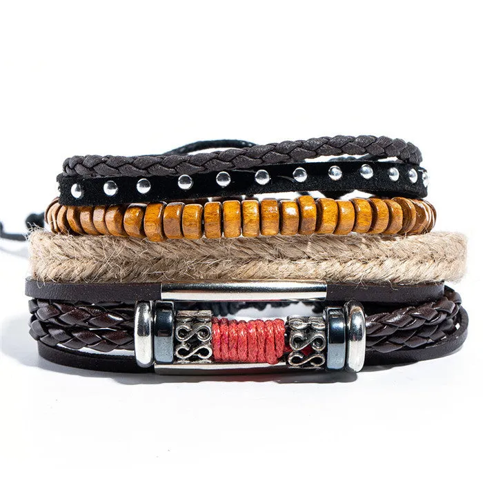 Multi-layer Handmade Ethnic Style Leather Bracelet