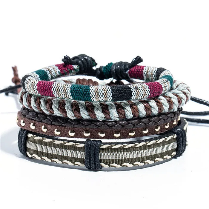 Multi-layer Handmade Ethnic Style Leather Bracelet