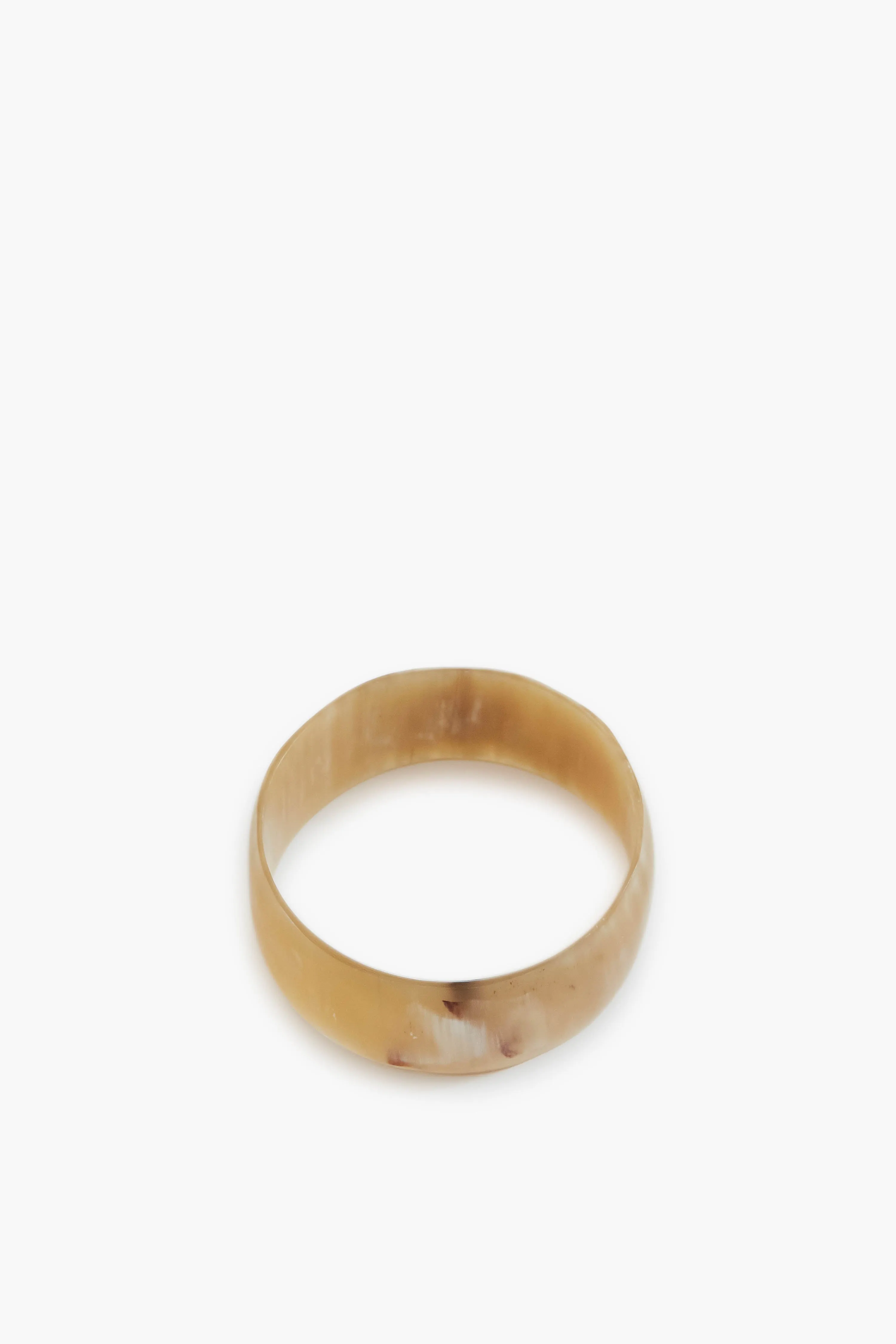 Natural Horn with Gold Bangle Set