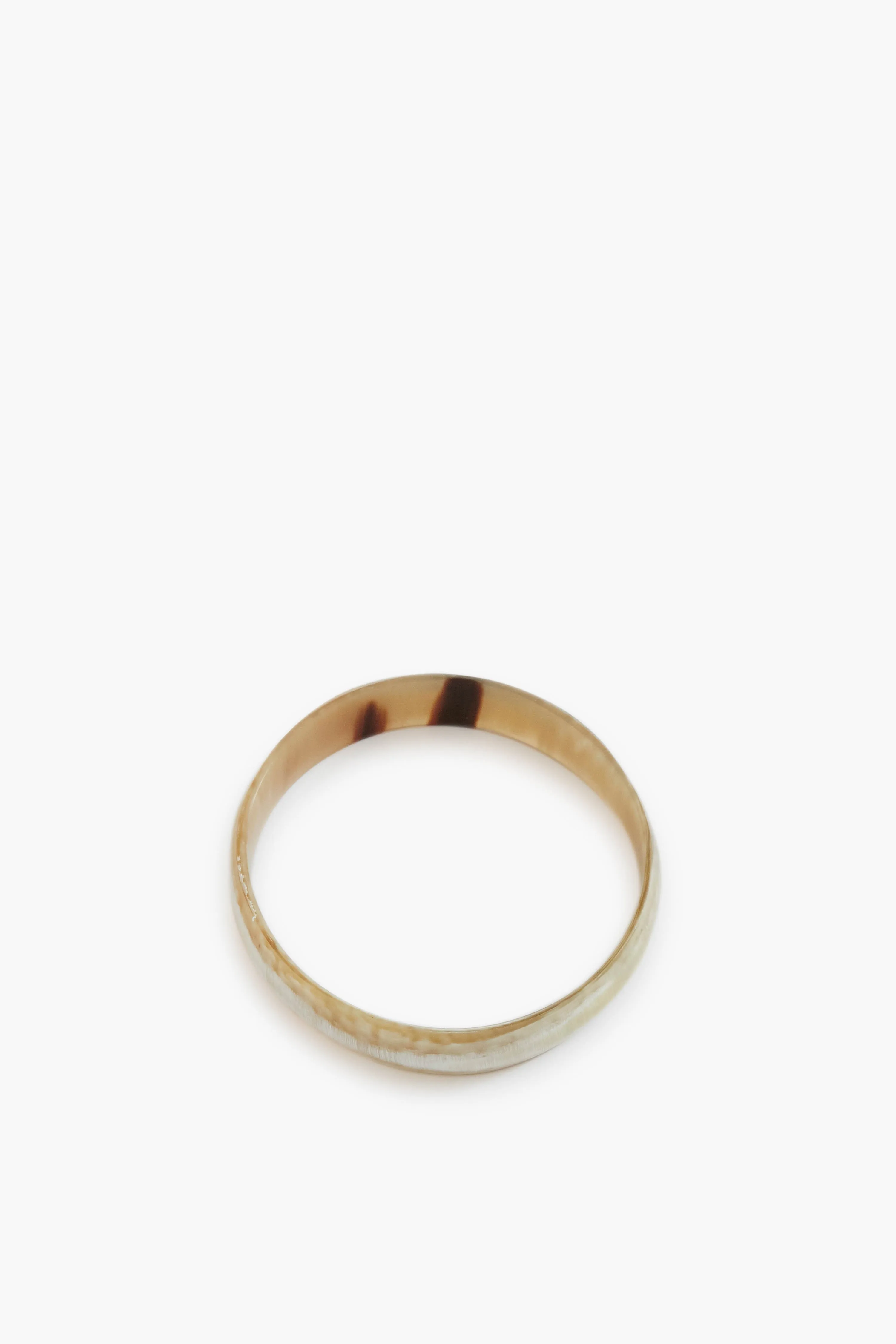 Natural Horn with Gold Bangle Set